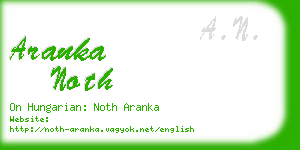 aranka noth business card